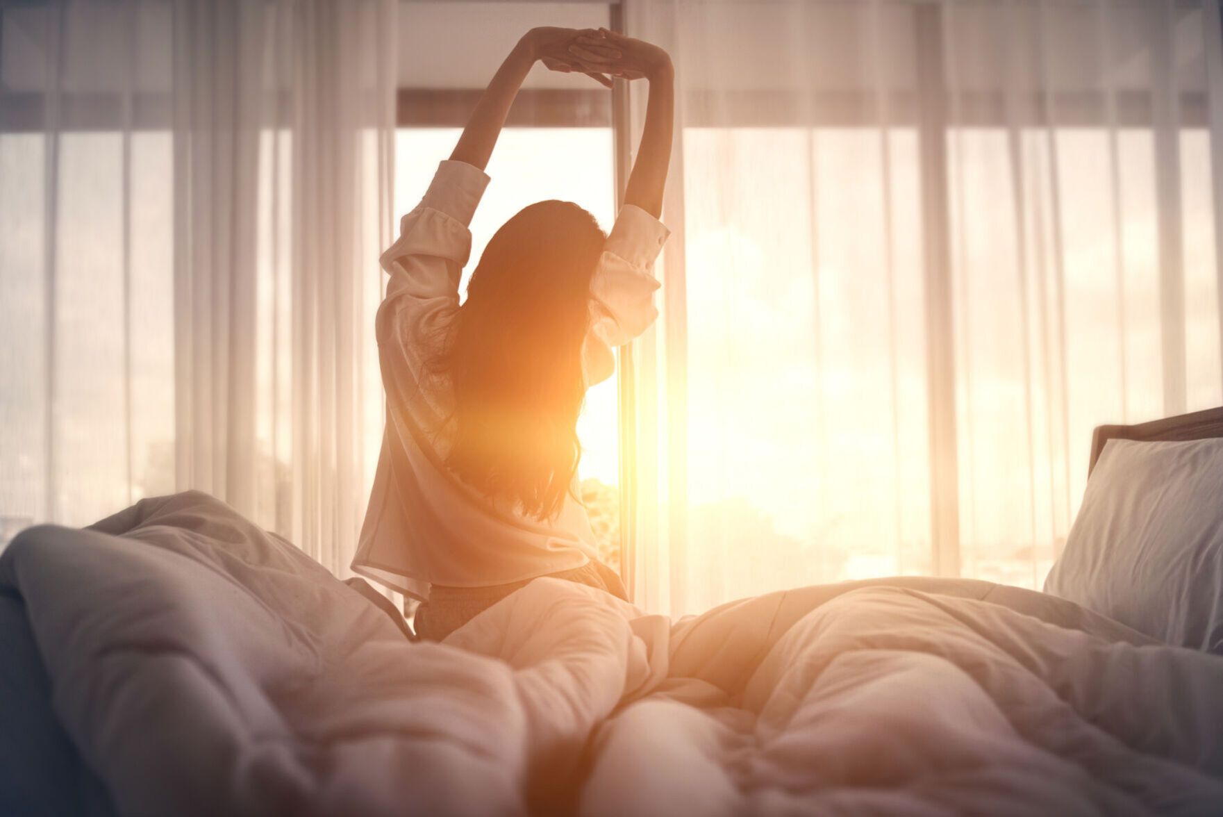 Why good sleep matters stock photo end